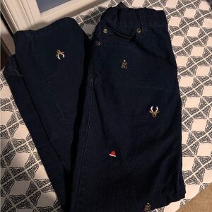 Janie and Jack Boys Christmas Corduroy Pants - size 8